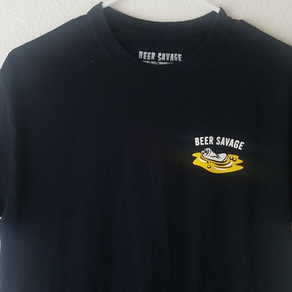 Beer Savage Shirts Beer Savage Soaking In The Suds Black Tshirt